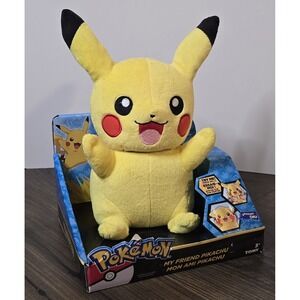 My Friend Pikachu Light Up Cheeks Talking Pokémon Plush Doll Tomy Toys New Box